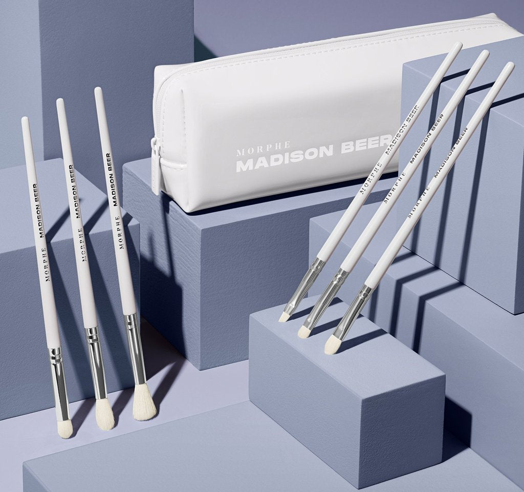 Madison Beer Channel Surfing 6-Piece Eye Brush Set + Bag