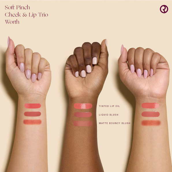 soft pinch cheek & lip trio (set de minis)