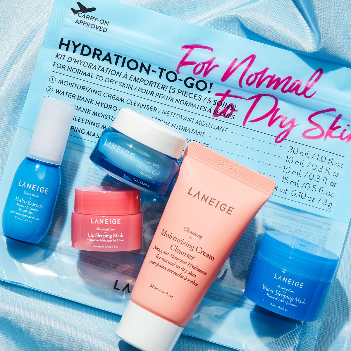 Hydration to go normal to dry skin