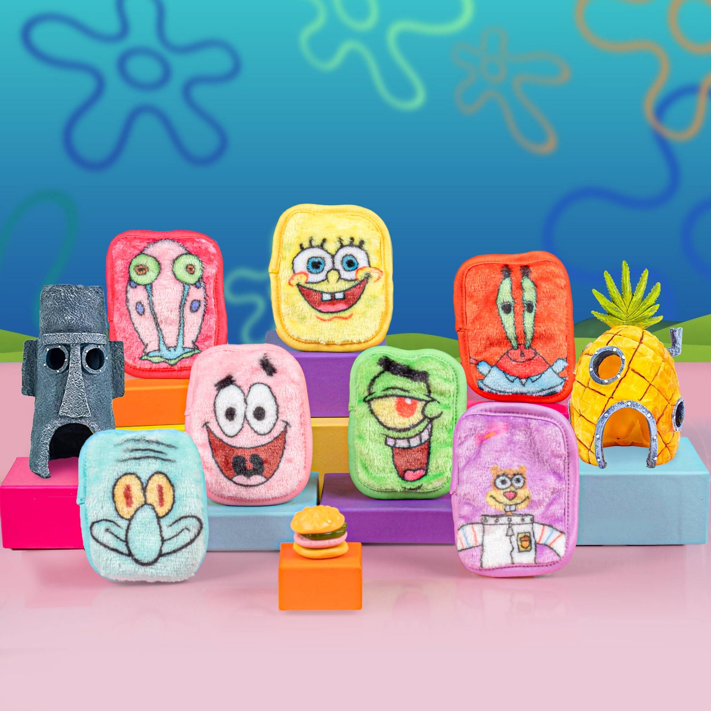 SpongeBob 7-Day Makeup Eraser Set