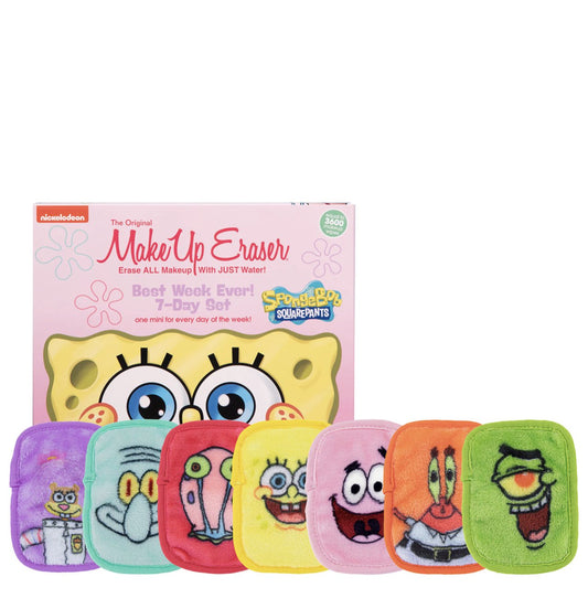 SpongeBob 7-Day Makeup Eraser Set