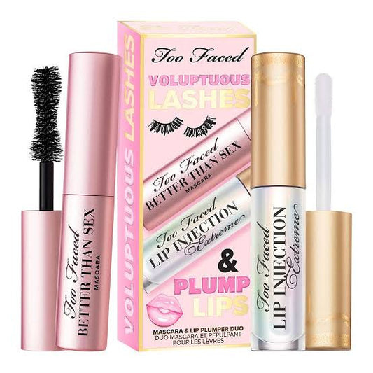 Too Faced Voluptuous Lashes & Plump Lips Mini Mascara & Lip Set